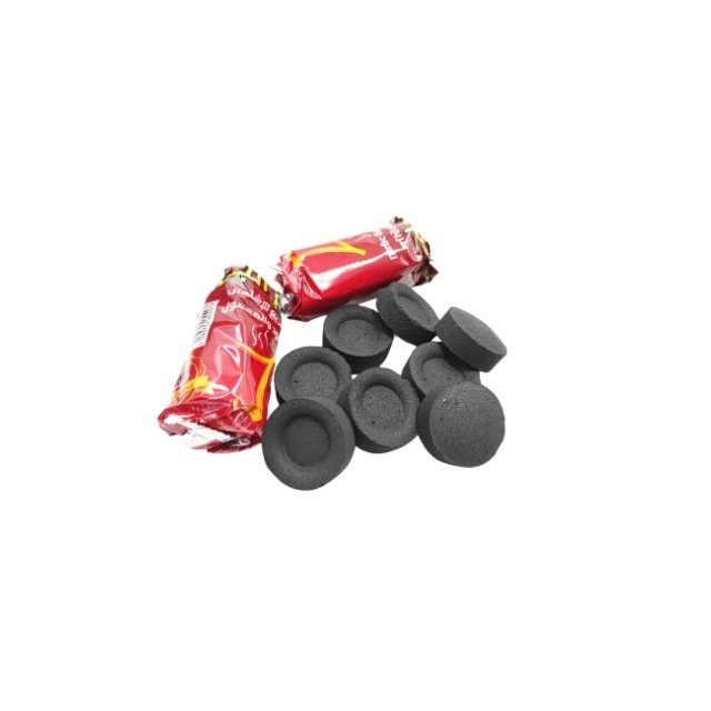 BAISEN black round OEM fast light coal fruit wood charcoal for shisha