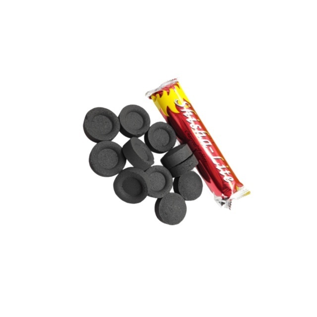 BAISEN OEM Swift-Lite Coal Round Apple Wood Charcoal for Hookah