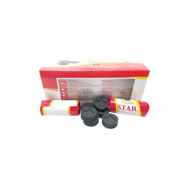 Hot Sale 35mm Star Round Shisha Charcoal Instant Light Hookah Coal