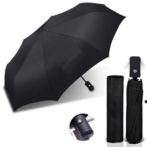 BST Custom Printed Windproof Portable Automatic Light Folding Rain Umbrella wholesale for Men and Women