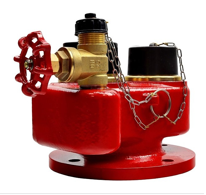 Manufacturer 100mm Flange Fire Fighting Breeching Inlet Dry Riser Inlet Breeching Valve For Fire Safety