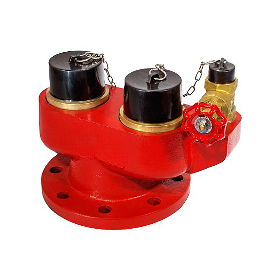 Manufacturer 100mm Flange Fire Fighting Breeching Inlet Dry Riser Inlet Breeching Valve For Fire Safety