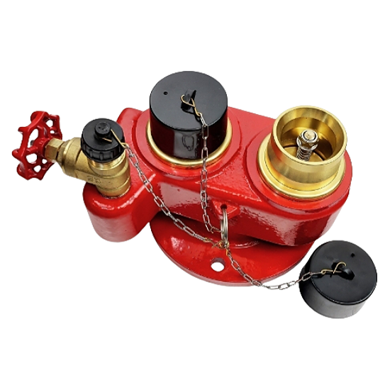 Manufacturer 100mm Flange Fire Fighting Breeching Inlet Dry Riser Inlet Breeching Valve For Fire Safety