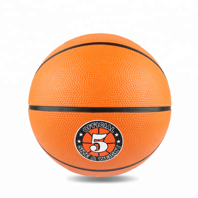 Sports Custom Ball Cheap Price Fashion Orange Rubber Basketball Ball Size 5