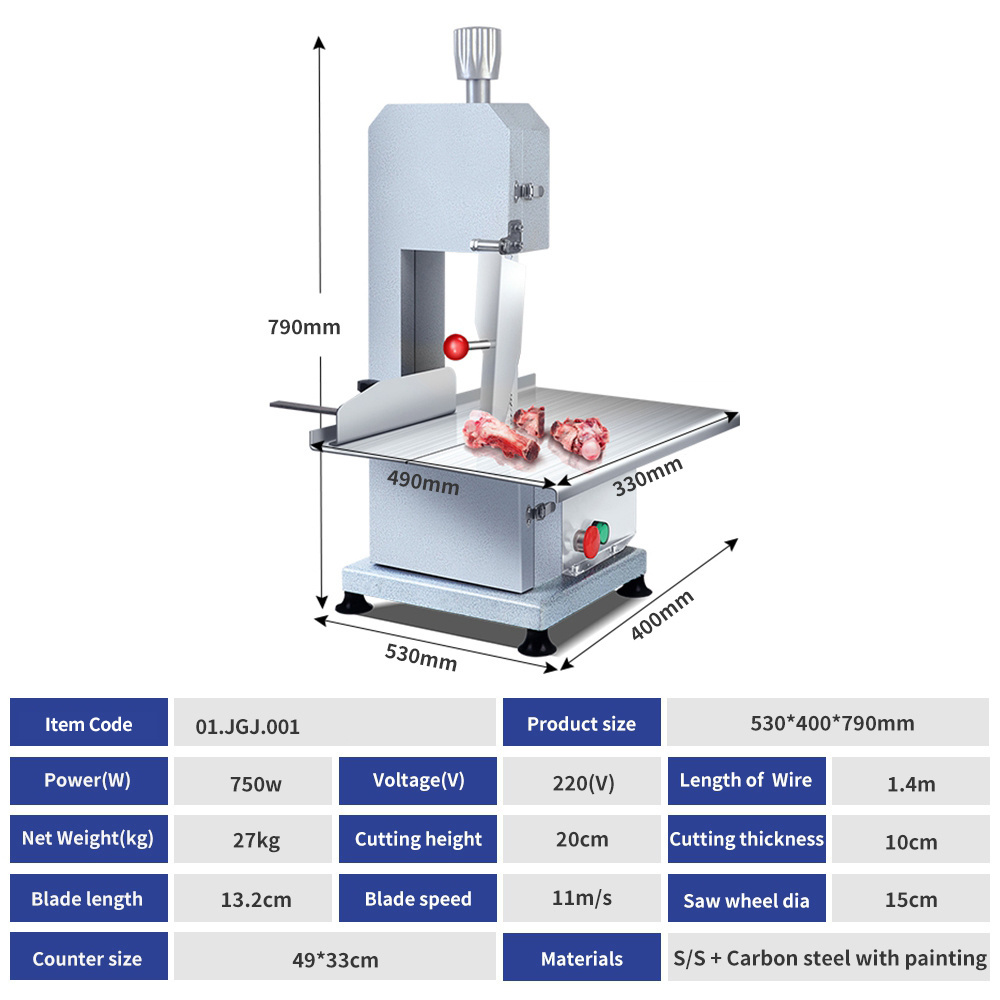 New Chicken Fish Meat Steak Bone Saw Cutting Machine Commercial