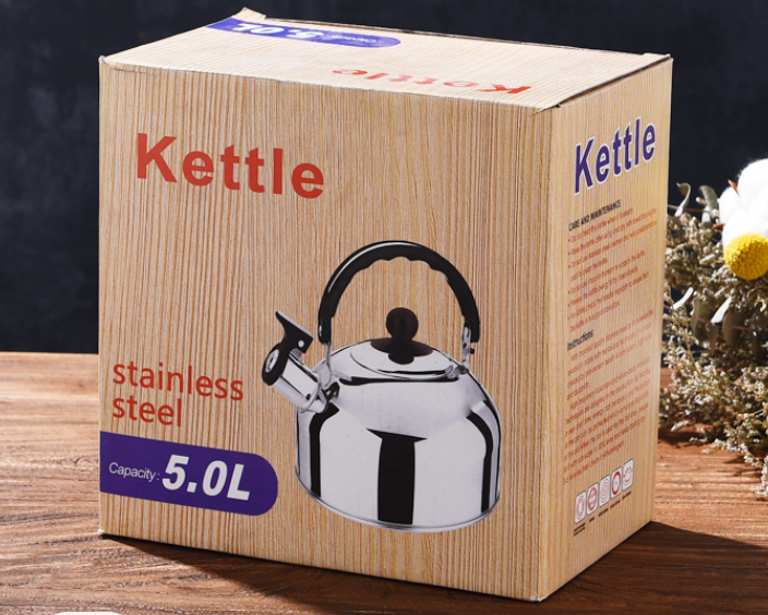 One Stop Shopping High quality stainless steel economic kettle 3/4/5L tea whistling kettle with color painting