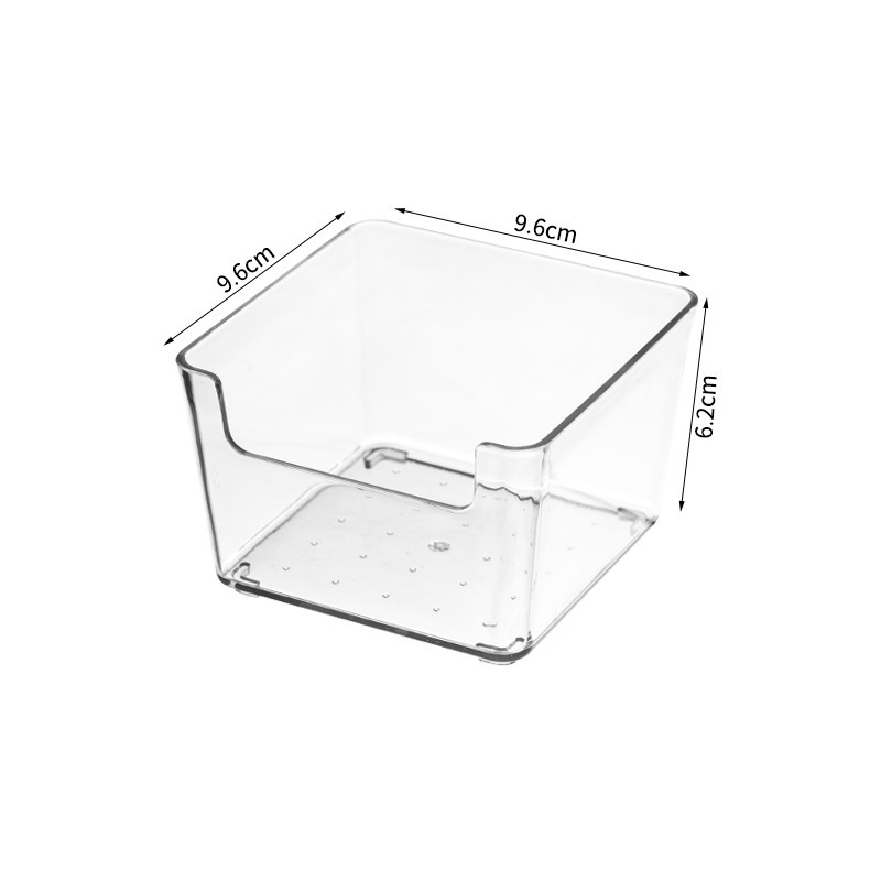 Desk Drawer Organizers Storage Box Jewelry Makeup Organizer for Cosmetic Closet Organizer Transparent PET Multifunction Modern