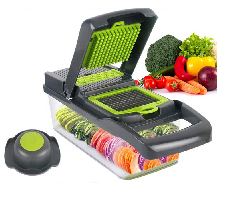 multi function Kitchen accessories 16 In 1 manual mandoline fruit vegetable cutter onion dicer slicer vegetable 12 In 1 chopper