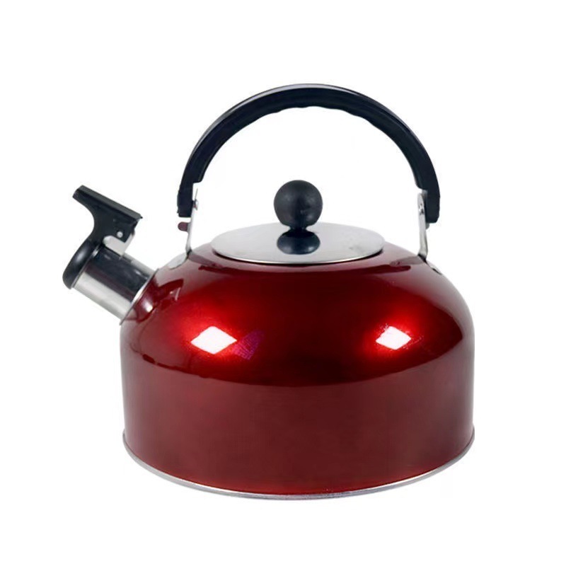 One Stop Shopping High quality stainless steel economic kettle 3/4/5L tea whistling kettle with color painting