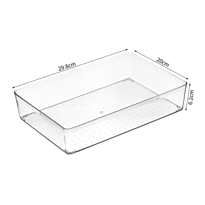 Desk Drawer Organizers Storage Box Jewelry Makeup Organizer for Cosmetic Closet Organizer Transparent PET Multifunction Modern