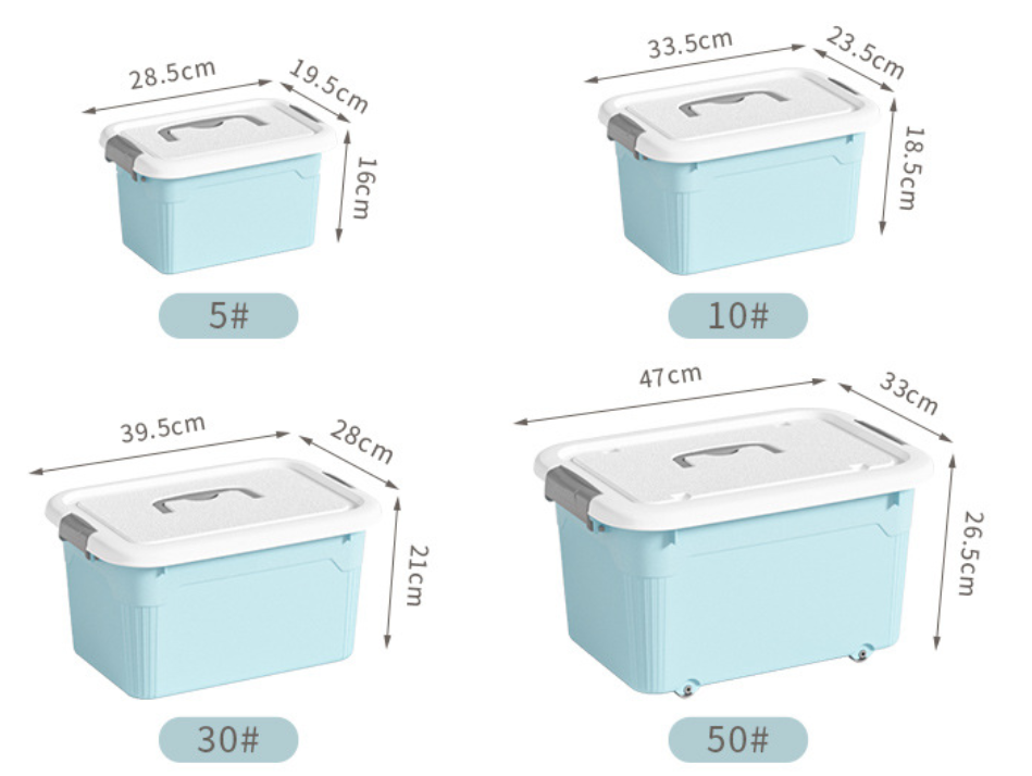 Box Home Storage Durable Clear Bins Design Good Quality Plastic with Wheels Clip Box Plastic New Multifunction Household Items