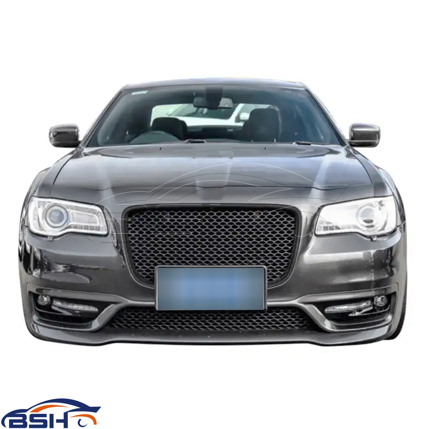 SRT Style Front Bumper With Fog Lamp DRL Day Running Light Sensor Hole Without Trailer Cover For Chrysler 300C 2012-2023