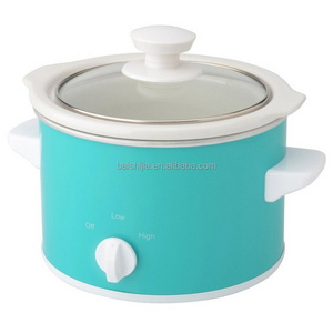 New 1.5QT 120W Colorful mini  Electric Slow Cooker crock pot 3.5L 6L Factory price