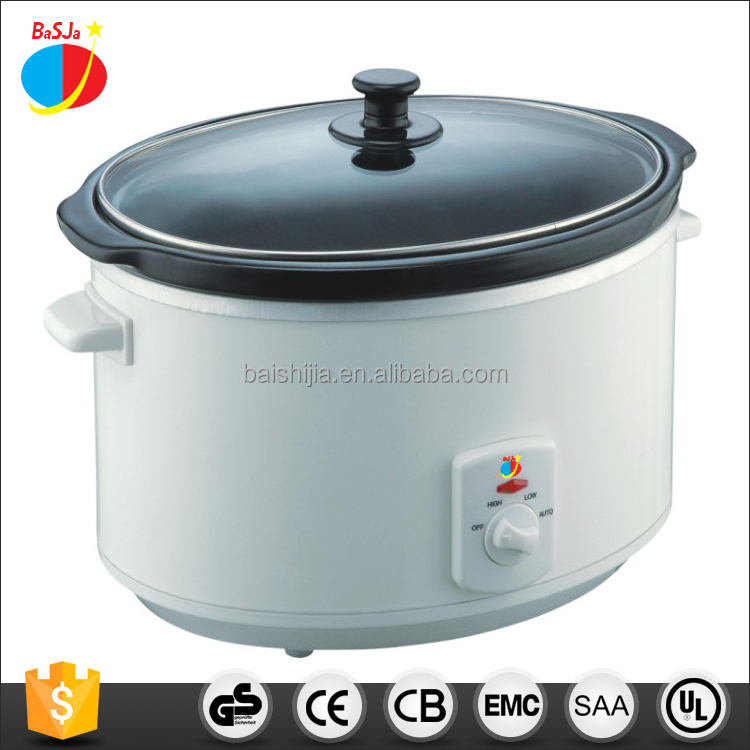 3.5QT 4.5QT 6.5QT oval ceramic digital slow cooker with LED display