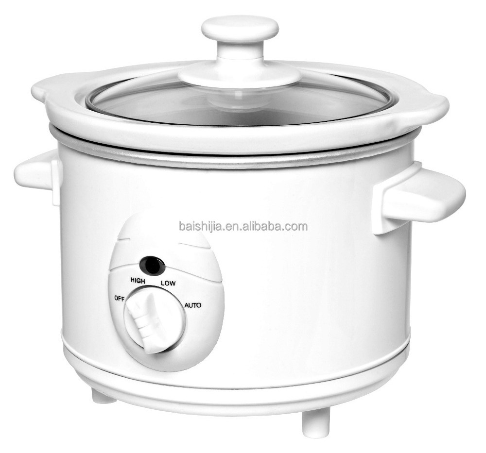 New 1.5QT 120W Colorful mini  Electric Slow Cooker crock pot 3.5L 6L Factory price