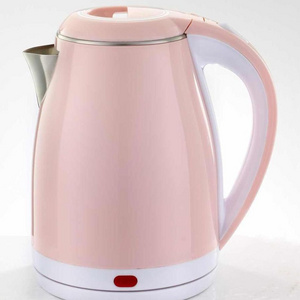 1.8L pink stainless steel electric water kettle