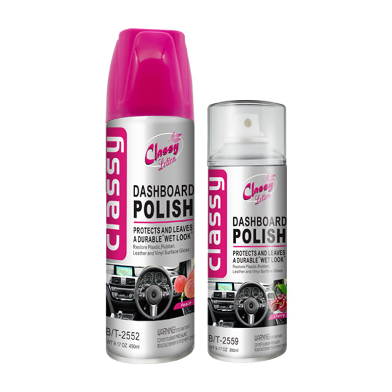 aerosol spray cleaner car care products interior protectent and car dashboard polish