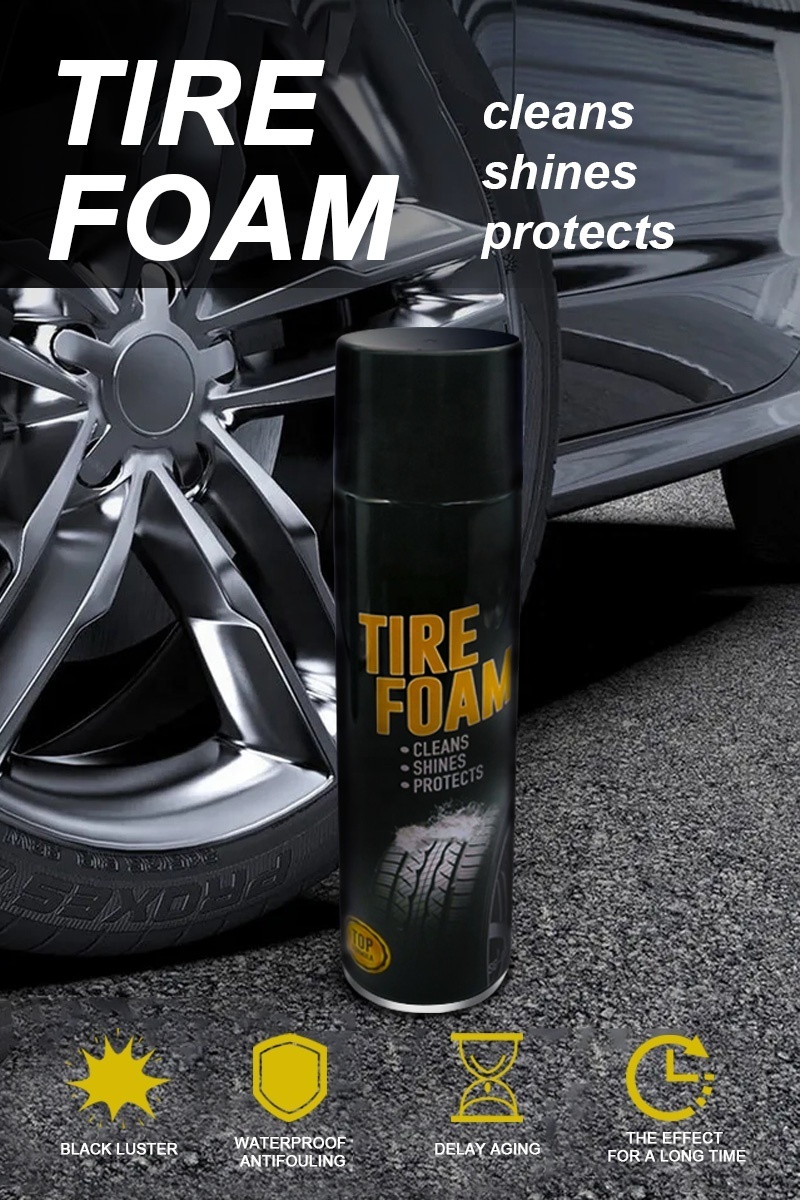 Tire Shine Foam Cleaner  For Car Cleaner Long Lasting High Quality Gloss Polish Shine Protect