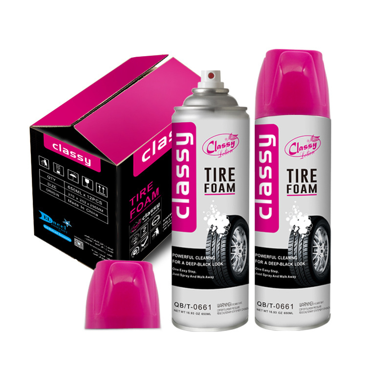 Car Polish Type Spray Polishing Tire Cleaner Tire Protectant Tire Foam