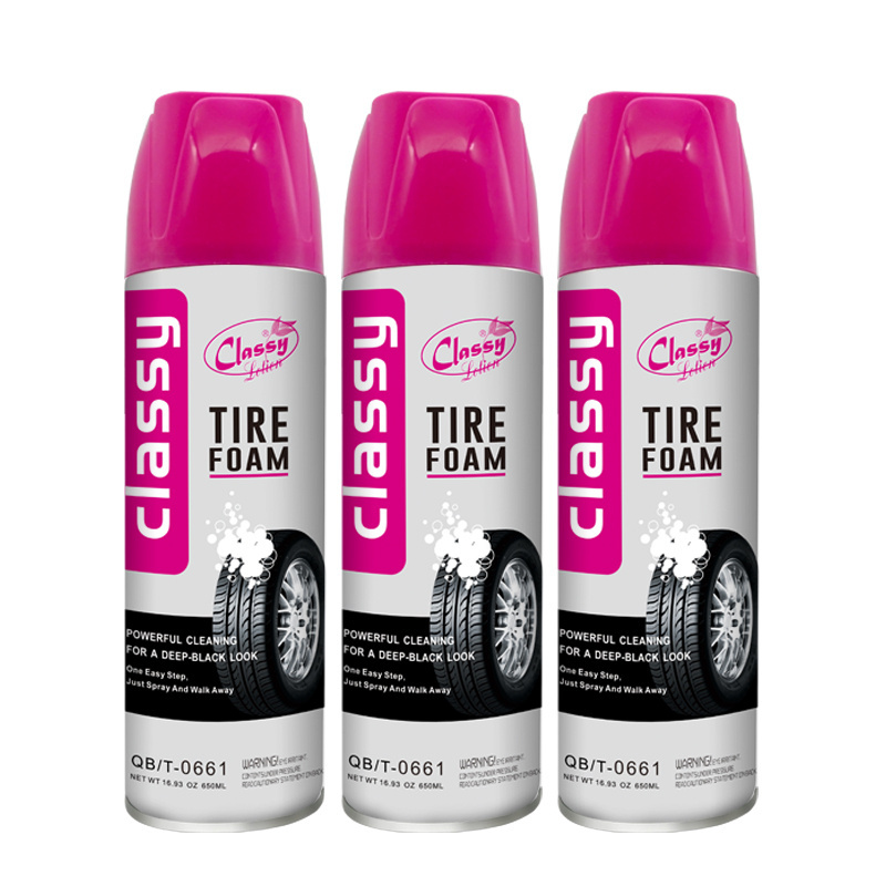 Car Polish Type Spray Polishing Tire Cleaner Tire Protectant Tire Foam