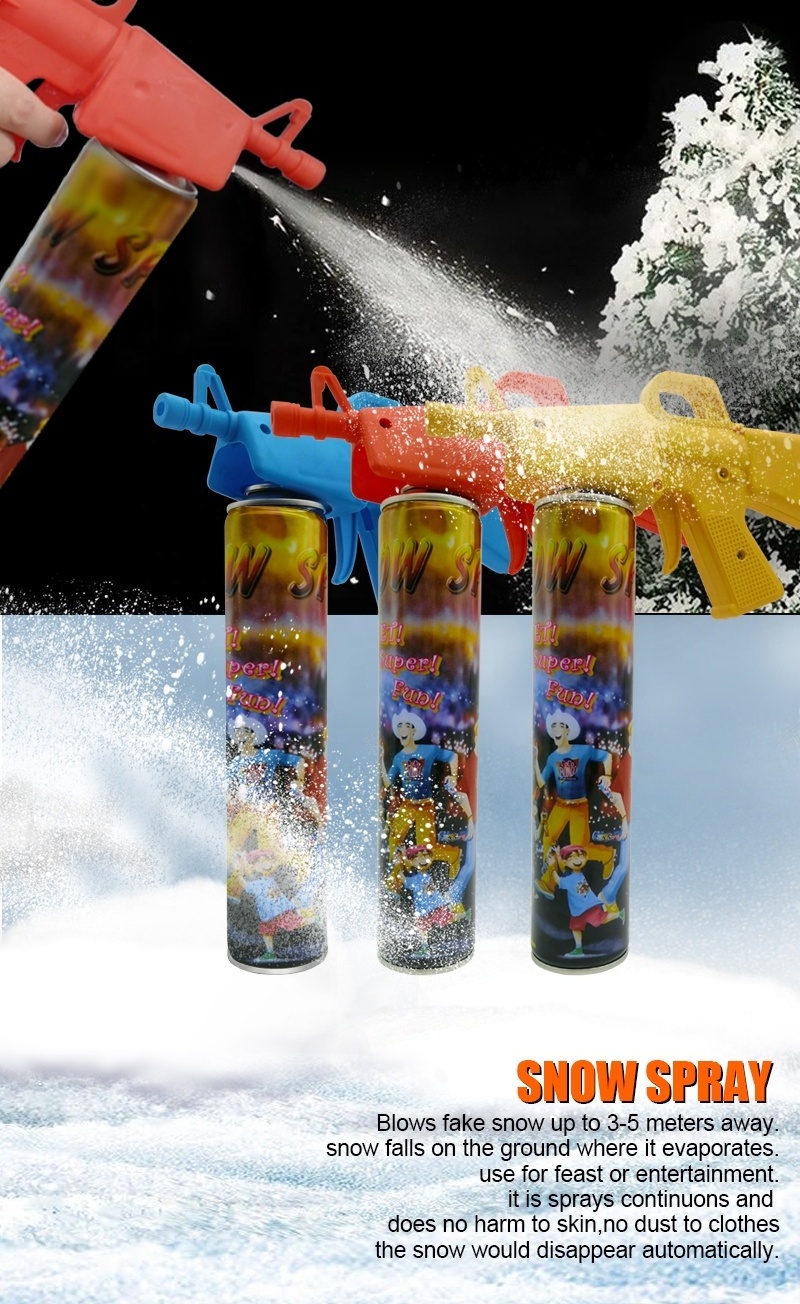 540ml Trigger carnival gun party foam snow spray for festival and party