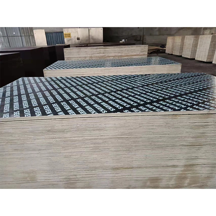 4x8 feet 12mm 15mm 18mm 21mm poplar core plywood board sheet  black film faced marine plywood for concrete formwork