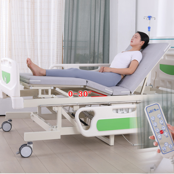 Multi-functional medical electric standing hospital bed paralyzed patient care hospital beds