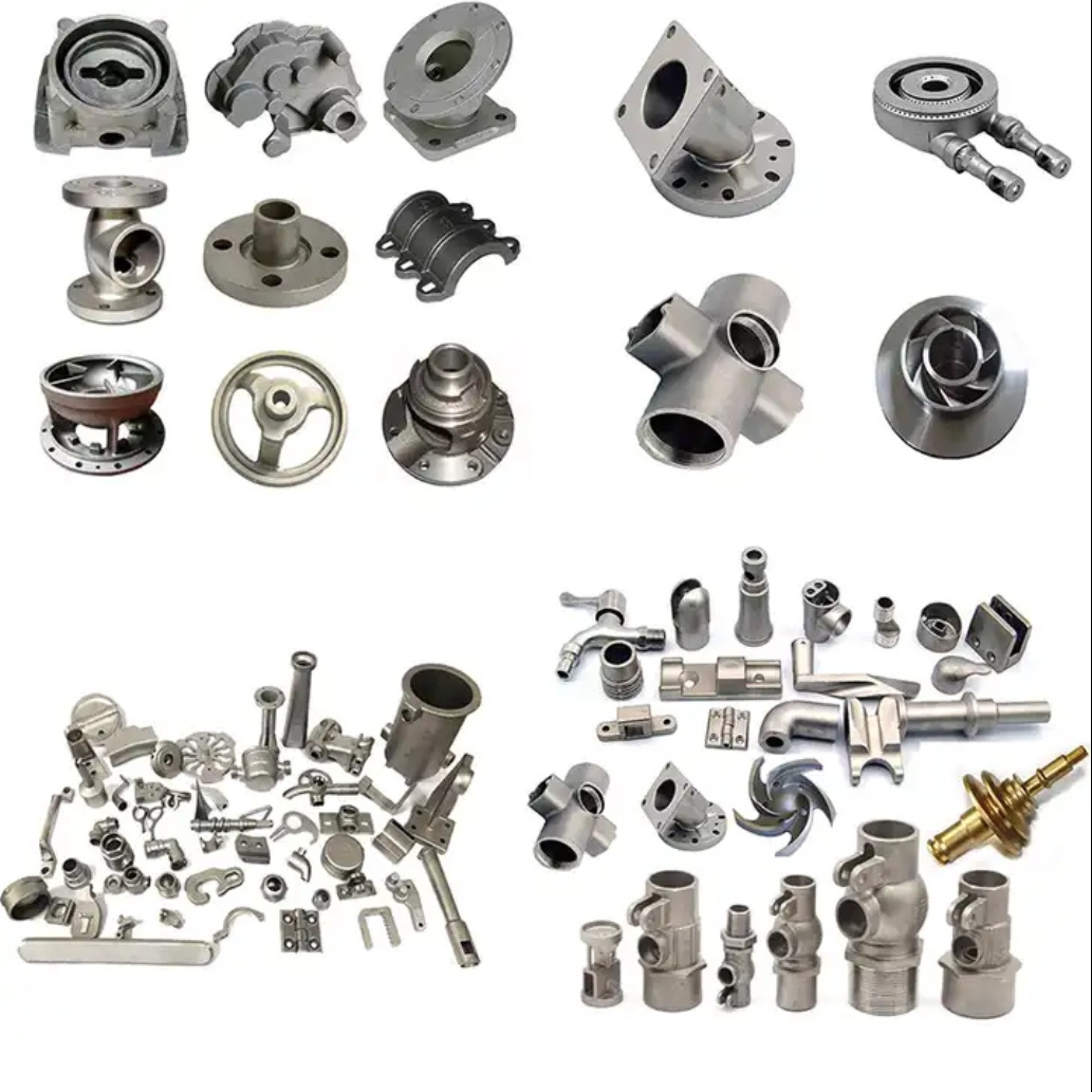 Custom Die Sand Metal Cast Lost Wax Investment Casting Alloy Aluminium Cast Iron Stove Car Park Auto Spare Steel Parts