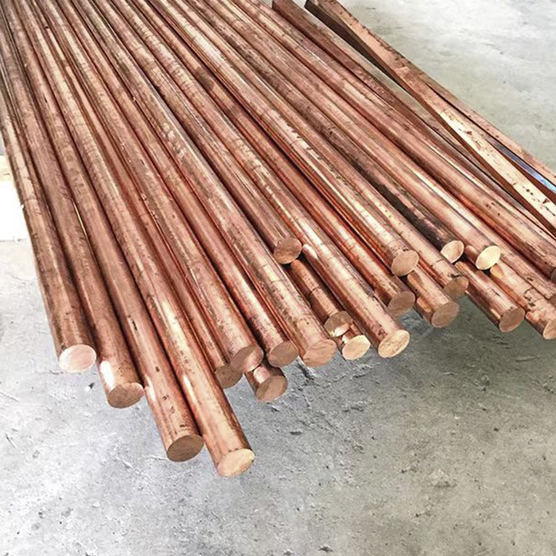 China factory 99.9% pure round copper rod 10mm c10100 c1100 T1 T2 T3 copper bar price per kg