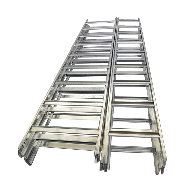 Stainless steel/aluminum/galvanized material 50mm ladder rack steel cable tray for electrics