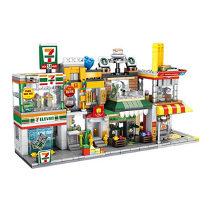 Mini City Street View Building Brick Architecture Model Construction Blocks Toys Wholesale Other educational  toys