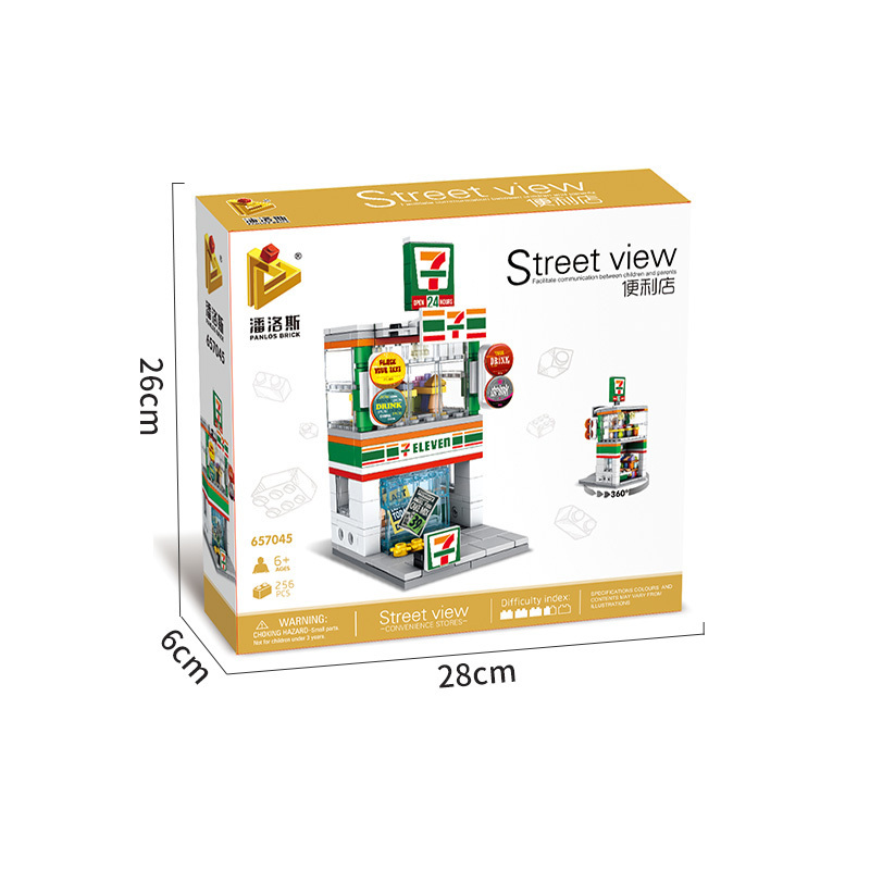 Mini City Street View Building Brick Architecture Model Construction Blocks Toys Wholesale Other educational  toys