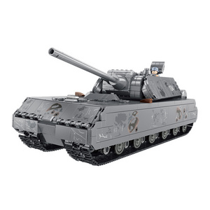 628009 Military German Mouse Type Heavy Armored MOC Soldier Assembly Brick Set children's toys Tank Building Blocks