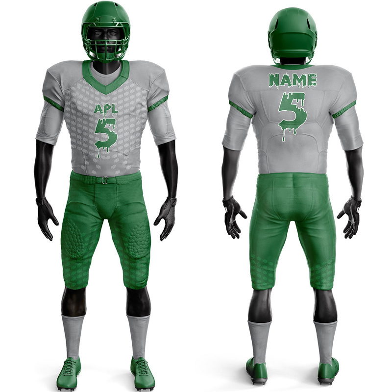 youth new designs sublimation camo american football uniform