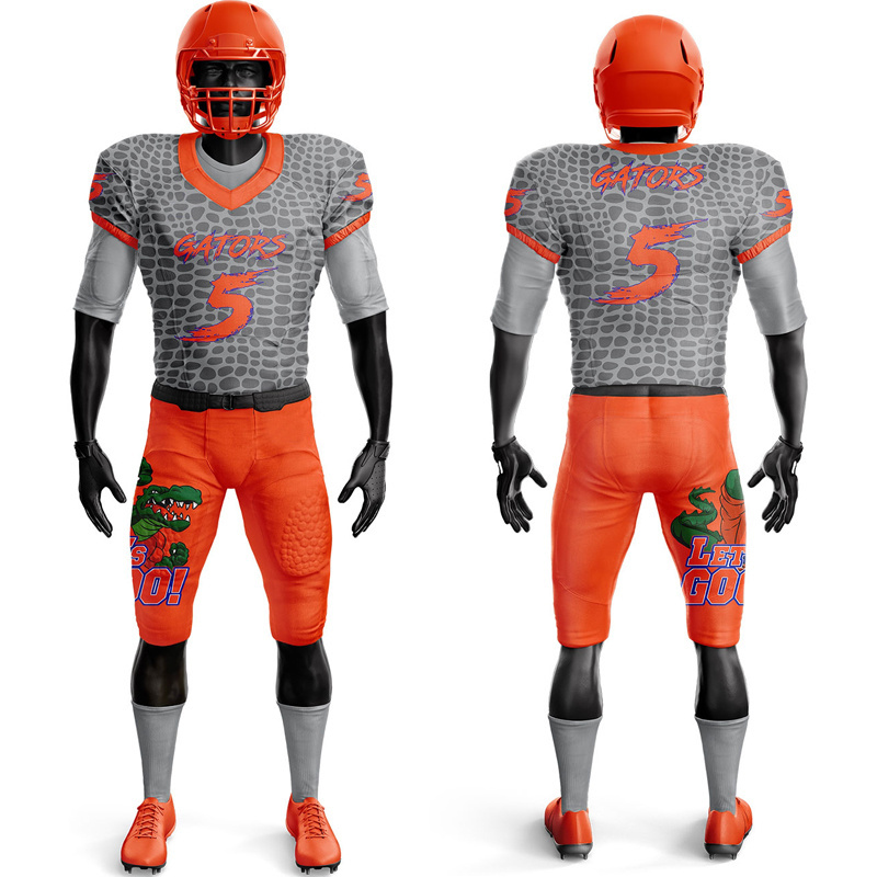 youth new designs sublimation camo american football uniform