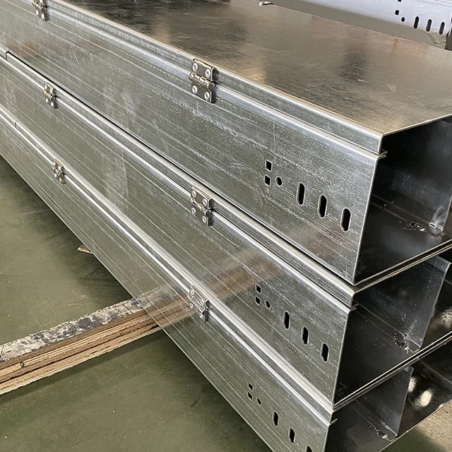 Fireproof Steel Cable Tray And Plastic Sprayed Tray Type Trough Cable Metal Trunking