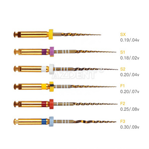 Engine Use Dental Endodontic Gold Taper NITI Rotary Files