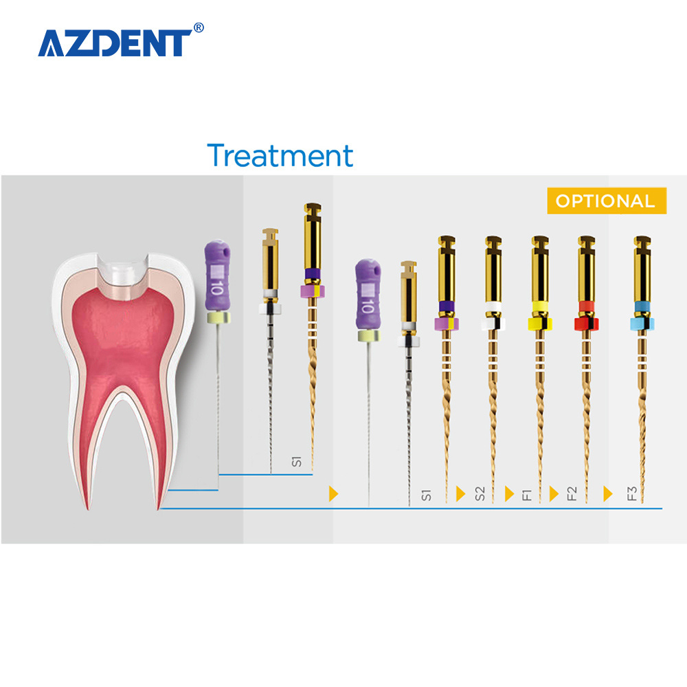 Engine Use Dental Endodontic Gold Taper NITI Rotary Files