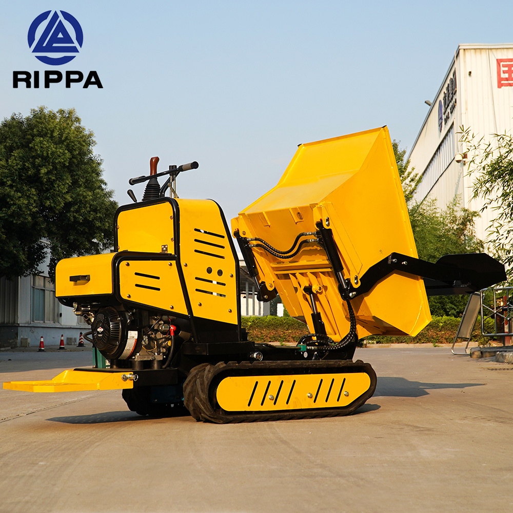 Rippa Mini Track Dumper Mini Dump Truck 500kg 1000kg Electric Crawler Mini Dumper