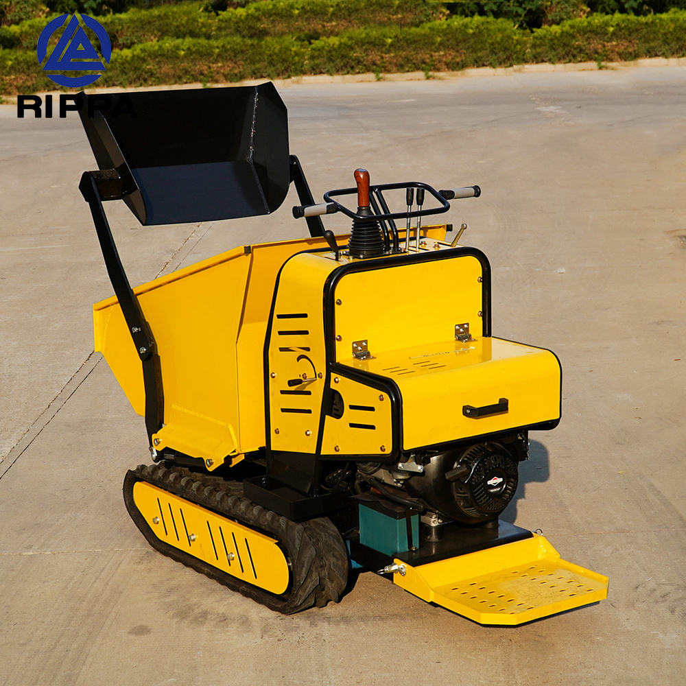 Rippa Mini Track Dumper Mini Dump Truck 500kg 1000kg Electric Crawler Mini Dumper