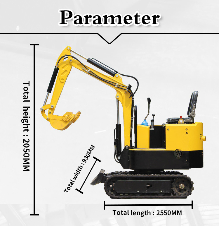 Rippa Mini Excavator Escavator Small Mini Bagger R319 1Ton Mini Escavatore