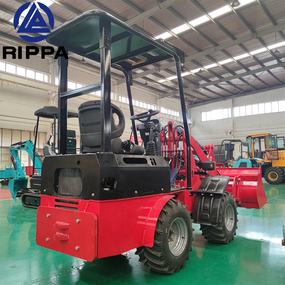 Chinese Rippa 4 Wheel Front End CE Small Mini 1 Ton 2 Ton Wheel Loader