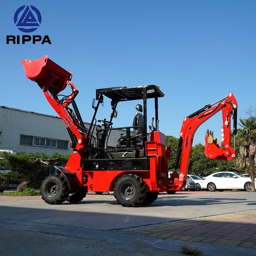 Rippa Rippa Used Front Loader Backhoe with Engine and Pump 1-3 Ton Rated Load for Restaurant Industry EPA Certified