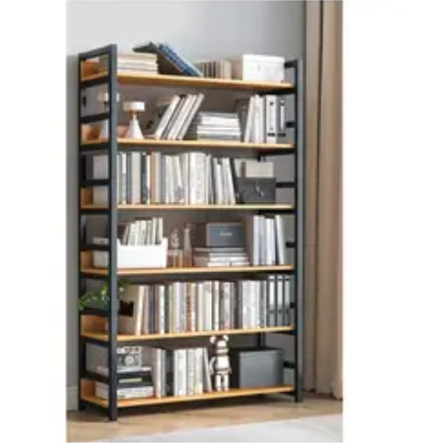 Modern Metal Home Furniture Wall Book Shelf Corner Long Wall Living Room Wrought Iron Bookshelf