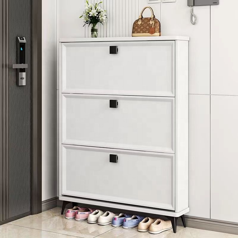 Nordic ultra-thin shoe cabinet integrated home living room hall locker shoe rack