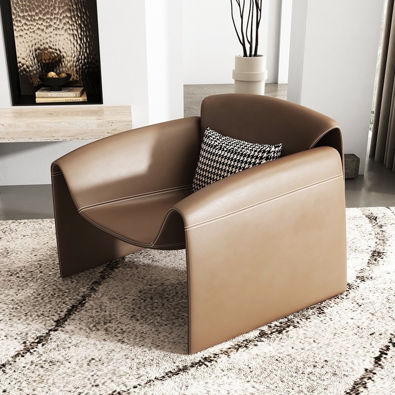 2023 best-selling Italian minimalist designer chair Casual single sofa chair living room shaped creative M chair