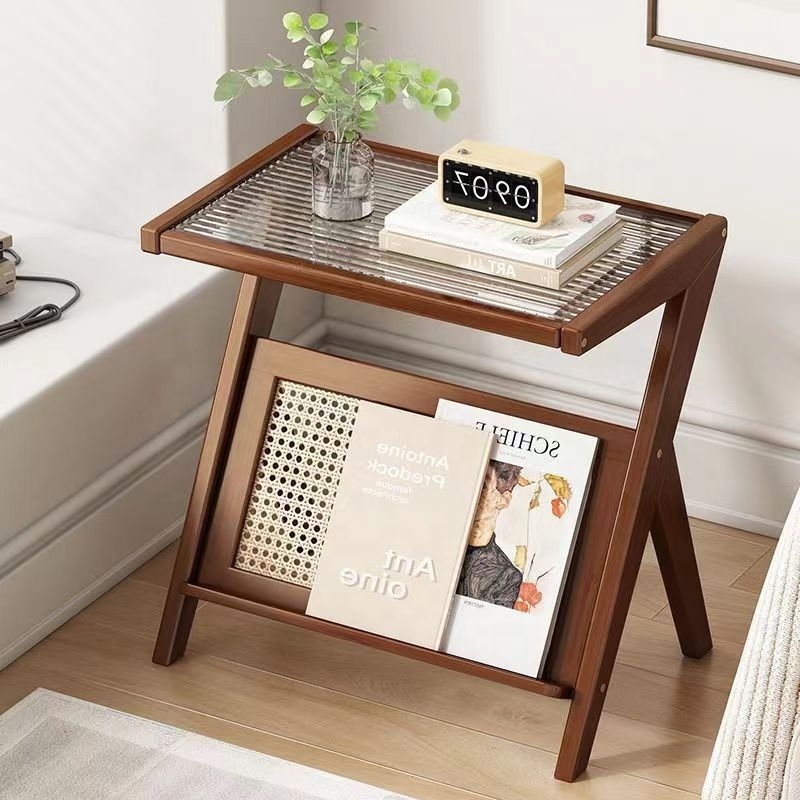 Japanese light luxury style bedside shelf a few tables on the living room side storage