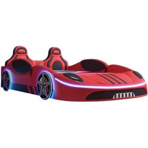 Kids' Car Beds High Quality Bedroom Furniture ABS Plastic LED Light Child Kid Race Car Bed for Kids Boy Beds with Music