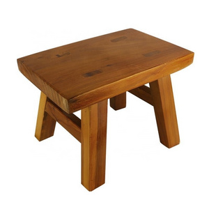 Chinese solid wood small stool American Canadian Ink square stool adult children small bench shoe chair