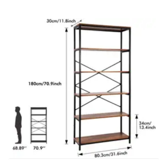 Modern Metal Home Furniture Wall Book Shelf Corner Long Wall Living Room Wrought Iron Bookshelf